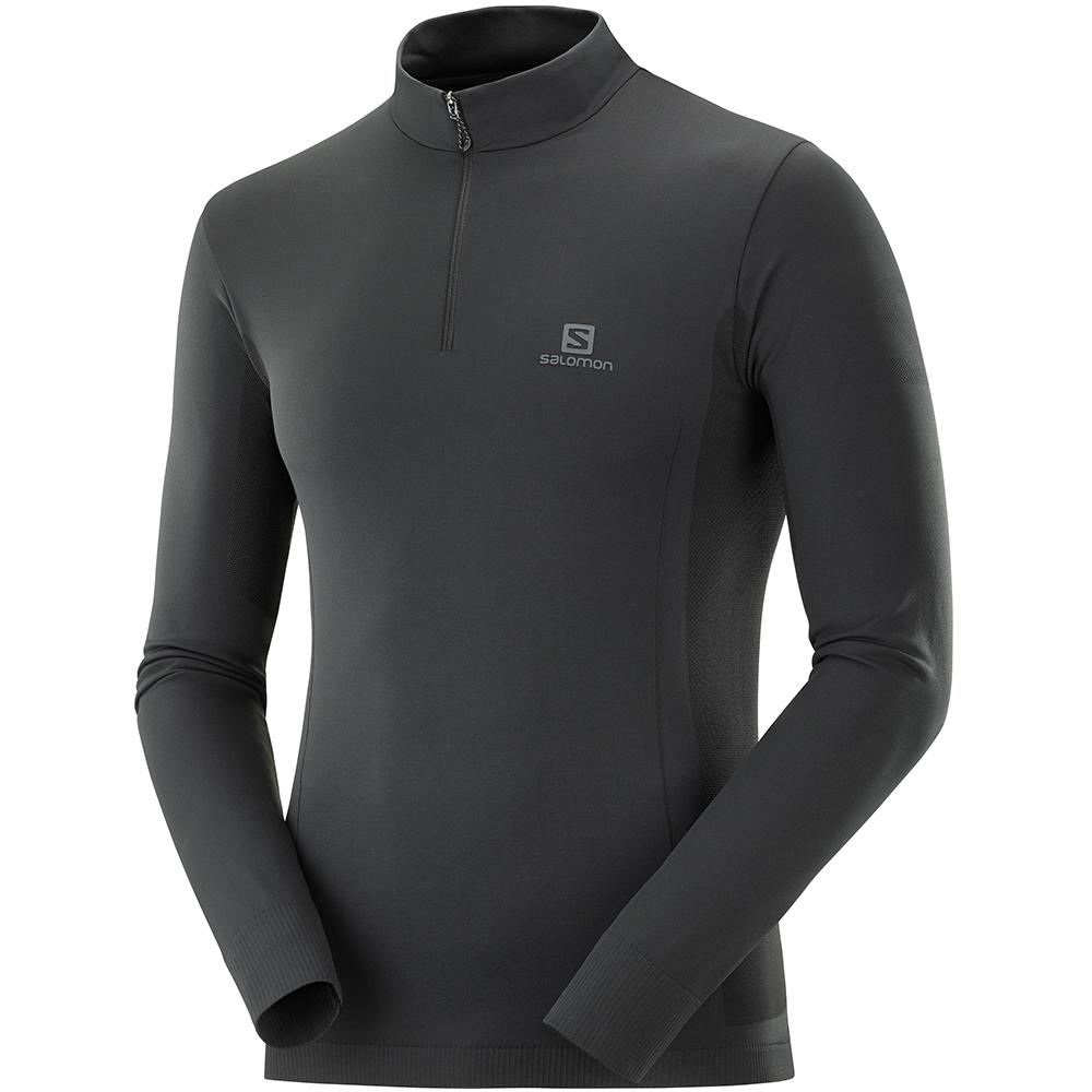 Vestes Imperméables Salomon Homme Noir - Salomon EXPLORE SEAMLESS HZ M - France (4016-MJWAB)